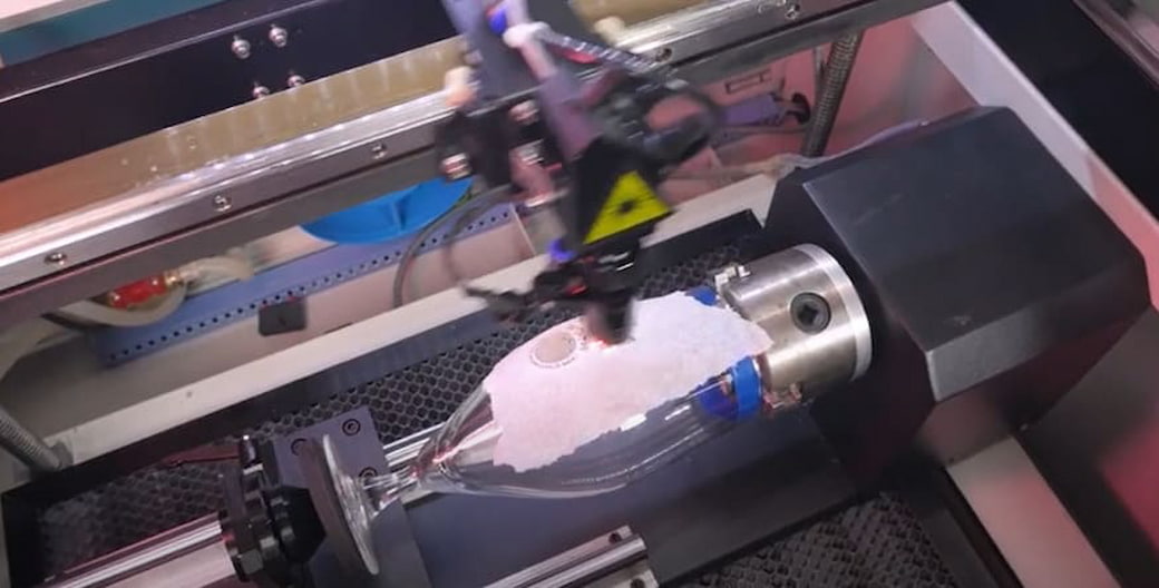 Сухая гравировка на лазерном СО2 станке